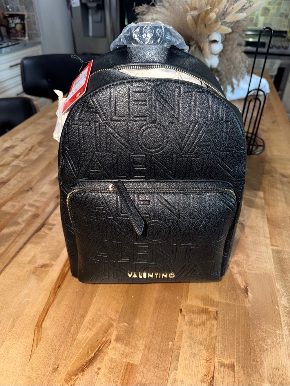 VALENTINO BORSA/BAG PANSY NERO BACKPACK NWT